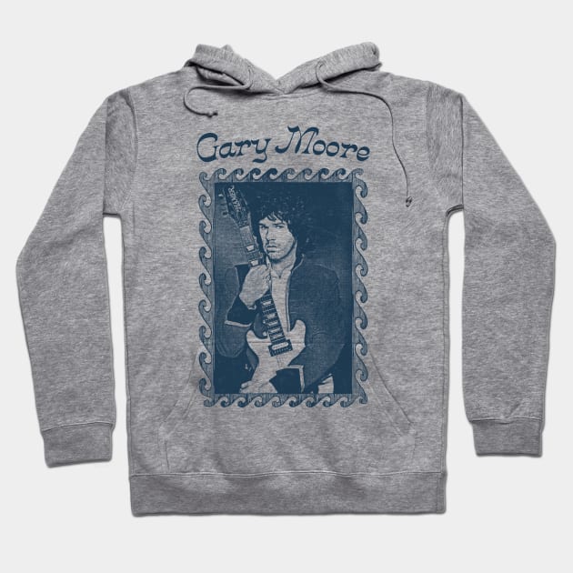 Gary Moore / Irish Guitarist Design Hoodie by DankFutura